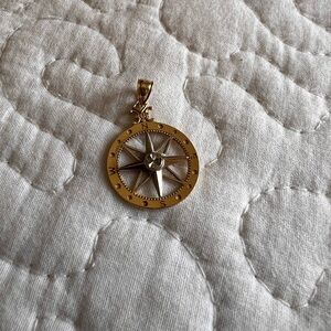 Cape Cod 14k Gold Compass Pendant